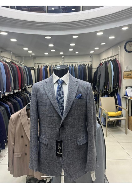 Kışlık Regular Kesim Yün Erkek Ceketi