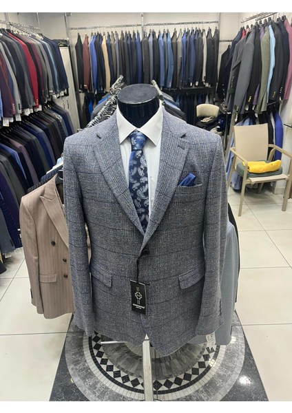 Kışlık Regular Kesim Yün Erkek Ceketi fiyatları