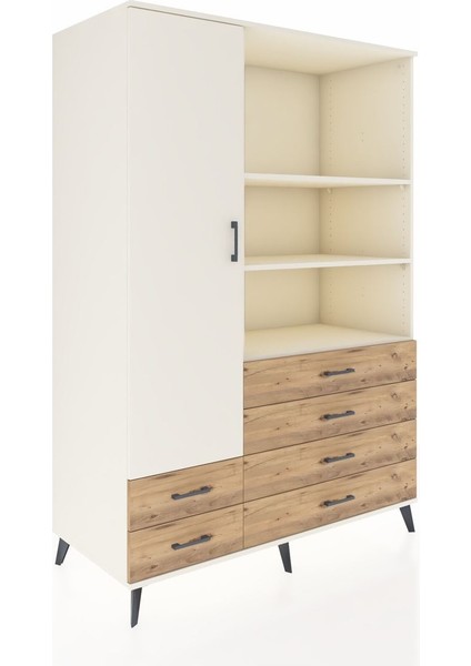 Kronos Dolap 7 Raflı 6 Çekmeceli Tek Kapaklı 132X59X195 Aytaşı-Aytaşı/çam fiyatları