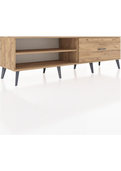 Hyperion Tv Ünitesi Tek Raflı Tek Çekmeceli 176X44X51 Çam-Çam/çam fiyatları