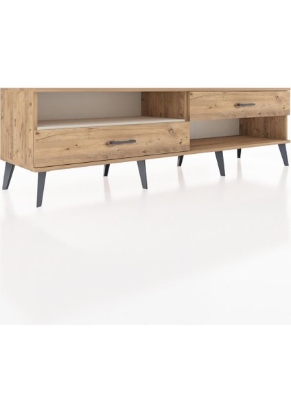 Hyperion Tv Ünitesi Tek Raflı 2 Çekmeceli 176X44X51 Çam-Aytaşı/çam fiyatları