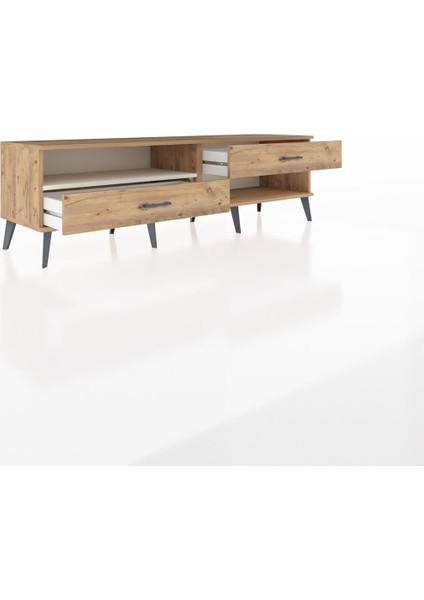 Hyperion Tv Ünitesi Tek Raflı 2 Çekmeceli 176X44X51 Çam-Aytaşı/çam indirimleri