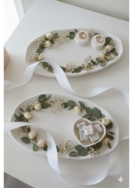 Söz & Nişan Tepsisi Yüzük Tepsisi Kız Isteme Tepsisi Yüzüklük &lokumluk fiyatları