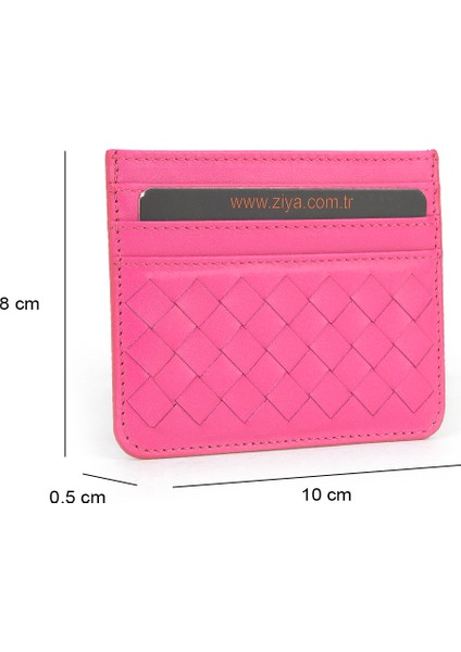 , Unisex Hakiki Deri Kartlık 1539852Z06 Fuşya fiyatları