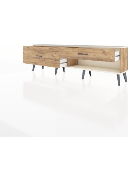 Arges Tv Ünitesi 2 Çekmeceli 176X30X51 Çam-Aytaşı/çam modelleri