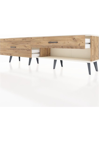 Arges Tv Ünitesi 2 Çekmeceli 176X30X51 Çam-Aytaşı/çam fırsatları