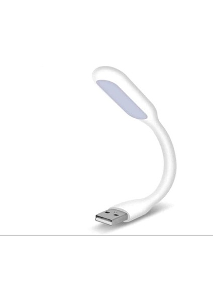 USB LED Lamba Katlanabilir Notebook Kitap Okuma Klavye Aydınlatma Beyaz