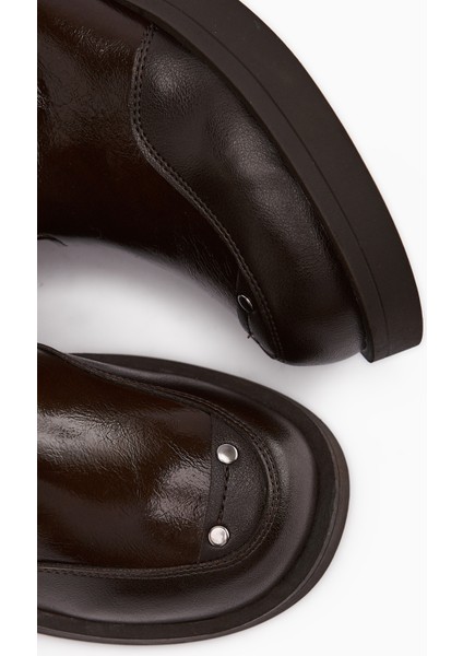 Emely Kahve Lastikli Kadın Bot fırsatları