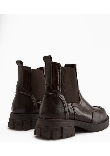 Emely Kahve Lastikli Kadın Bot indirimleri