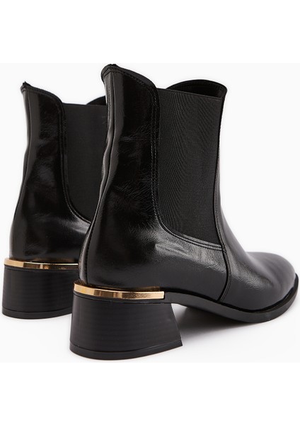 Verna Siyah Lastikli Kadın Topuklu Bot fırsatları