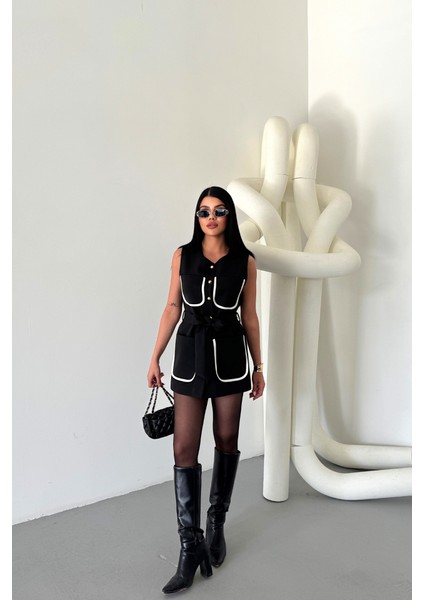 Büyük Cep Biye Detaylıyelek - Siyah fiyatları