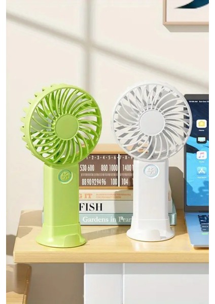 3 Hız Kademeli Şarjlı Sessiz El Vantilatörü Telefon Tutucu Özellikli El Masa Fanı indirimleri