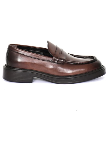Hakiki Deri Loafer Erkek Ayakkabı Eva Taban - E3948