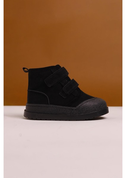 Jolan Siyah Süet Cırtcırtlı Çocuk Bot