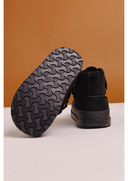 Jolan Siyah Süet Cırtcırtlı Çocuk Bot indirimleri