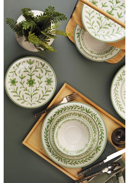Flora 24 Parça 6 Kişilik Yemek Takımı