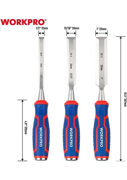 WP201301 12-20-25MM Üçlü Profesyonel Iskarpela Seti fiyatları