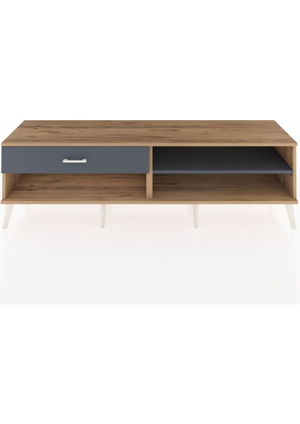 Hyperion Tv Ünitesi Tek Raflı Tek Çekmeceli 176X44X51 Çam-Antrasit/antrasit