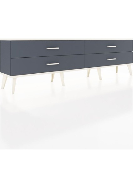 Arges Tv Ünitesi 4 Çekmeceli 176X30X51 Antrasit-Aytaşı/antrasit fiyatları