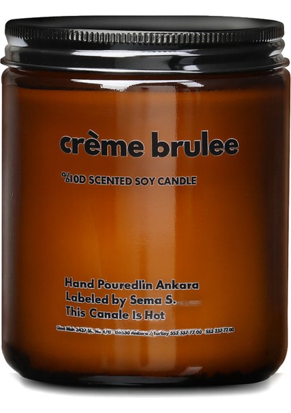 : Creme Brulee : Amber Cam Kavanozda : Kokulu Soya Mum (Şeker, Karamel, Süt) fiyatları