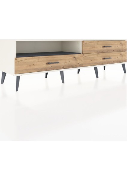 Hyperion Tv Ünitesi Tek Raflı 3 Çekmeceli 176X44X51 Aytaşı-Antrasit/çam fiyatları