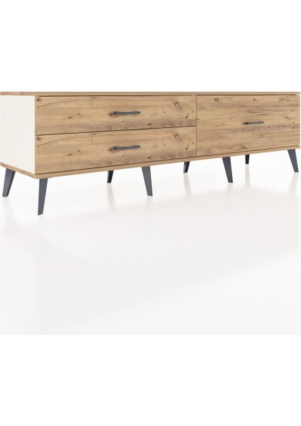 Hyperion Tv Ünitesi 3 Çekmeceli 176X44X51 Aytaşı-Çam/çam fiyatları