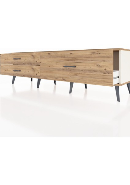 Hyperion Tv Ünitesi 3 Çekmeceli 176X44X51 Aytaşı-Çam/çam fırsatları