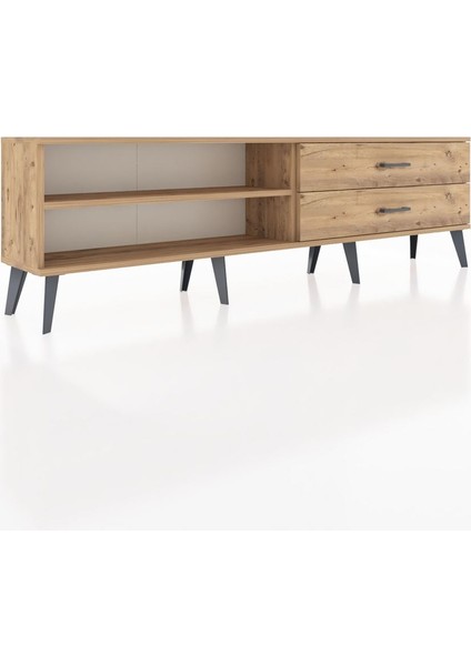 Arges Tv Ünitesi Tek Raflı 2 Çekmeceli 176X30X51 Çam-Çam/çam fiyatları