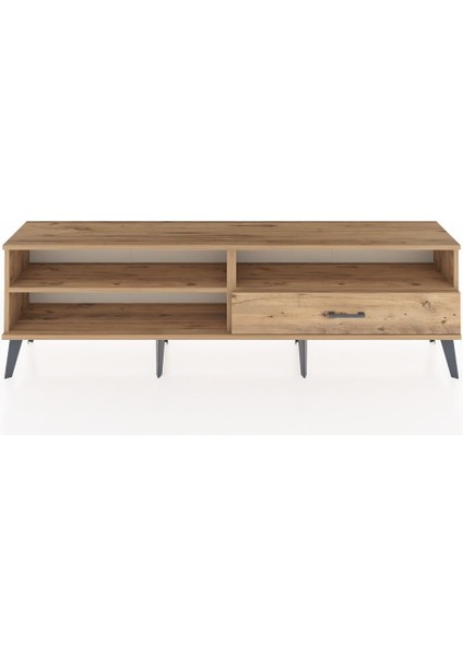 Arges Tv Ünitesi 2 Raflı Tek Çekmeceli 176X30X51 Çam-Çam/çam