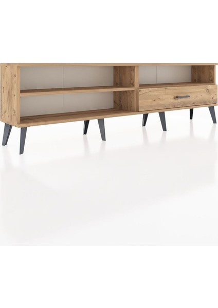 Arges Tv Ünitesi 2 Raflı Tek Çekmeceli 176X30X51 Çam-Çam/çam fiyatları