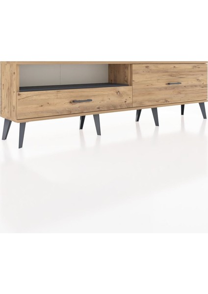 Arges Tv Ünitesi Tek Raflı 2 Çekmeceli 176X30X51 Çam-Antrasit/çam fiyatları
