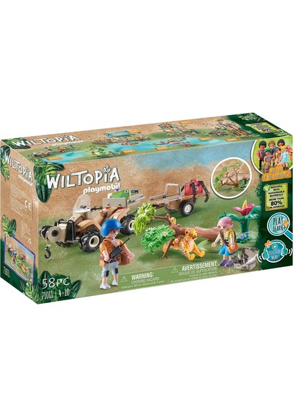 Wiltopia 71011 Hayvan Kurtarma Aracı, 4 Yaş ve Üzeri Çocuklar Için Sürdürülebilir Oyuncaklar