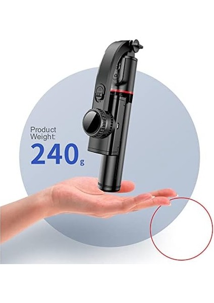 Gimble Dengeleyici Otomatik Denge Sabitleyici Çubuk Teleskopik Selfie Sopa Video Istikrarlı Çekim Telefon Smartphone Için L19 modelleri