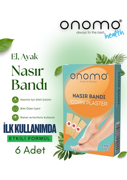 Health Nasır Bandı Yumuşak Dokulu Etkili Çözüm 6 Adet El ve Ayak Bakımı İçin