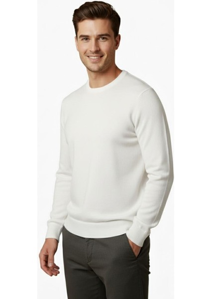 Erkek Sıfır Yaka Kazak Çelik Örgü Klasik Kalıp 4241C BGL-ST04857 fiyatları