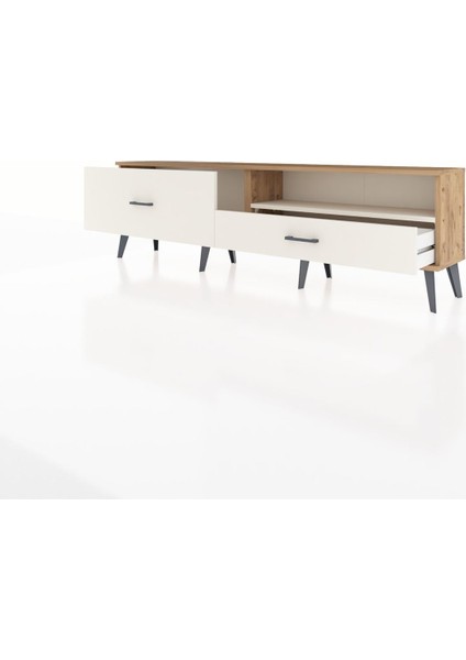 Arges Tv Ünitesi Tek Raflı 2 Çekmeceli 176X30X51 Çam-Aytaşı/aytaşı modelleri