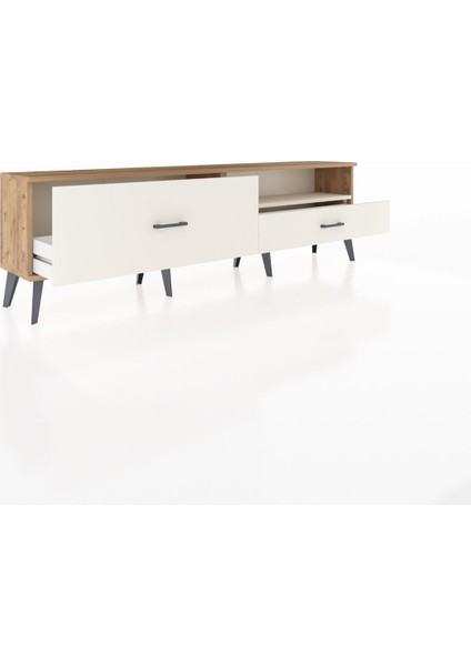 Arges Tv Ünitesi Tek Raflı 2 Çekmeceli 176X30X51 Çam-Aytaşı/aytaşı indirimleri