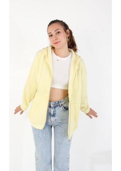 26174 Taşlı Fermuarlı Kapşonlu Kanguru Cep Sweat fiyatları