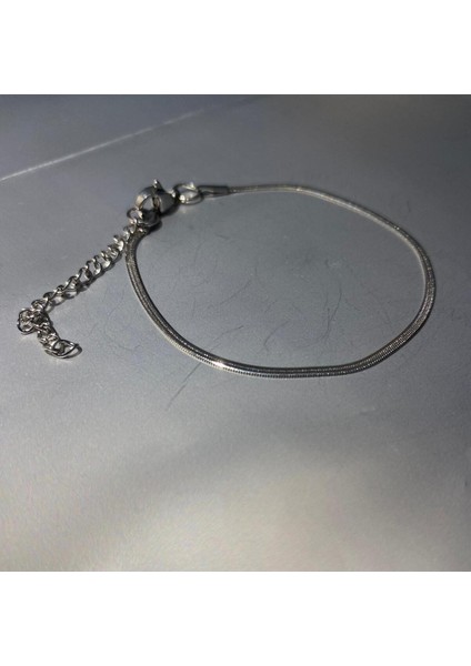 Stainles Steel Italyan Ezme Çelik Zincir Bileklik