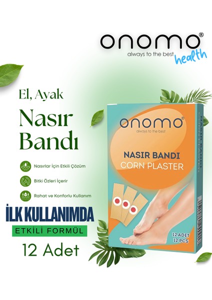 Health Nasır Bandı Yumuşak Dokulu Etkili Çözüm 12 Adet El ve Ayak Bakımı İçin