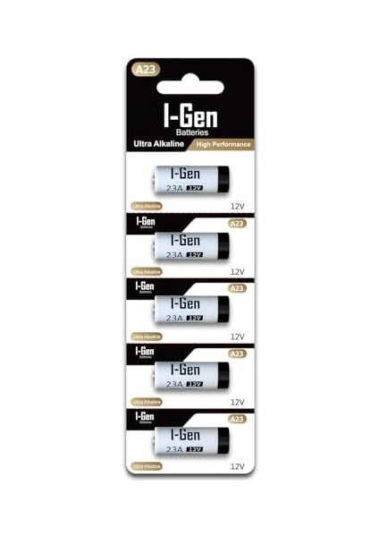 23A Pil 5'li Paket 12V MN21 (A23 / 23A / V23GA / LRV08 / 8LR932) modelleri