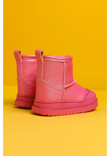 Gilla Fuşya Ters Dikiş Detaylı Içi Kürklü Bebe Bot indirimleri