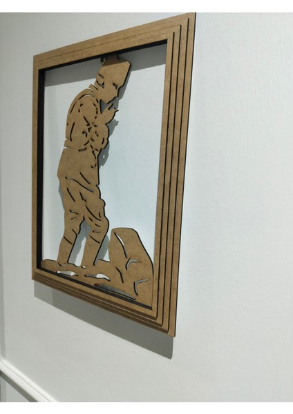 LED Işıklı Kurtuluş Savaşı Komutanı Atatürk Tasarımlı Ahşap Dekoratif Duvar Çerçevesi fiyatları