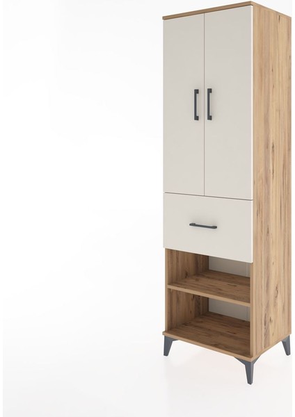Hyperion Dolap 4 Raflı Tek Çekmeceli 2 Kapaklı 60X44X195 Çam-Aytaşı modelleri