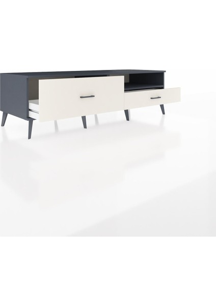 Kronos Tv Ünitesi Tek Raflı 2 Çekmeceli 176X59X51 Antrasit-Antrasit/aytaşı indirimleri