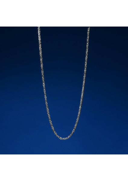 120 Mikron Naturel Kare Kral Gümüş Zincir fiyatları