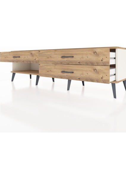 Hyperion Tv Ünitesi 3 Çekmeceli 176X44X51 Aytaşı-Çam/çam fırsatları