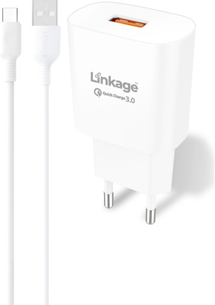 Lkc-20 - 3A 18WATT Micro Kablolu Hızlı Şarj Cihazı-1 Metre Şarj Aleti