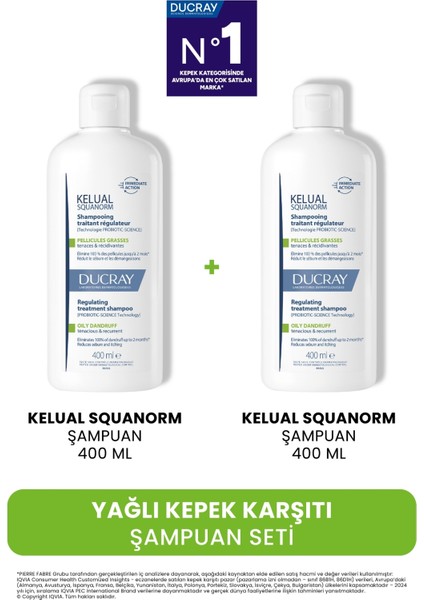 Yağlı Kepek Karşıtı Şampuan Seti 2'li Set