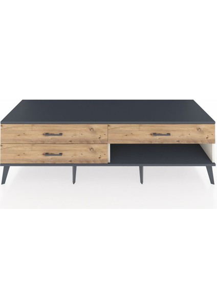 Kronos Tv Ünitesi 3 Çekmeceli 176X59X51 Aytaşı-Antrasit/çam